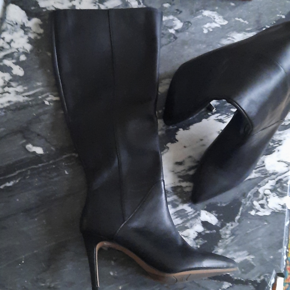 Leather boots by franco sarto